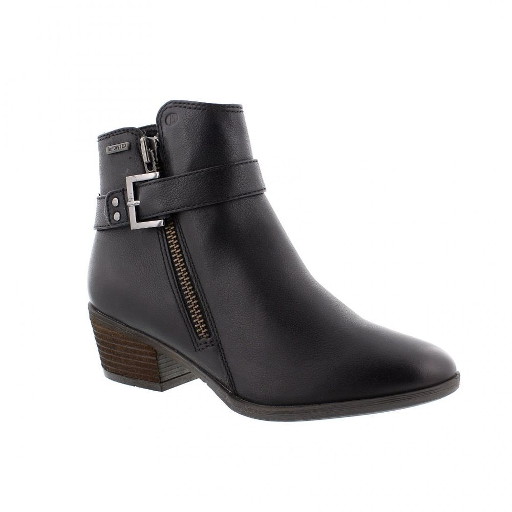 Josef Seibel Daphne 52 Black Ankle Bootie Buckle NWB Sz 10